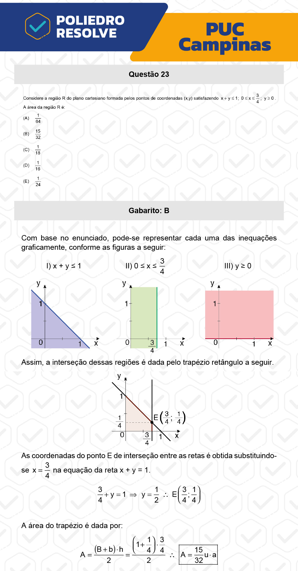 Questão 23 - Prova Geral e Medicina - PUC-Campinas 2023