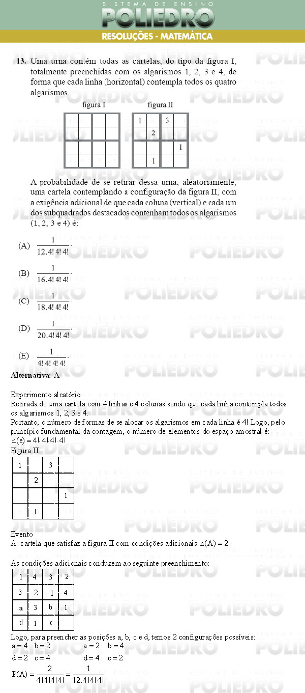 Questão 13 - Conhecimentos Gerais - UNIFESP 2009