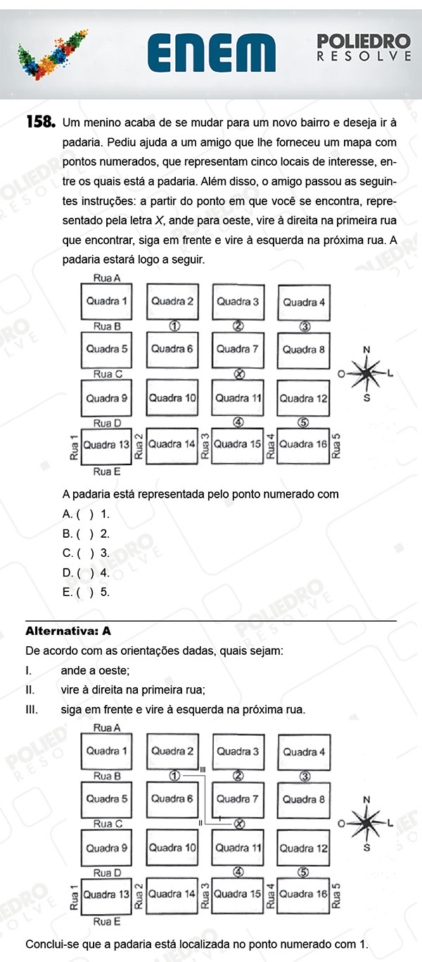 Questão 158 - 2º Dia (PROVA AMARELA) - ENEM 2017