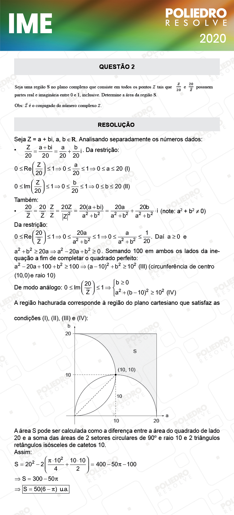 Dissertação 2 - 2ª Fase - Matemática - IME 2020