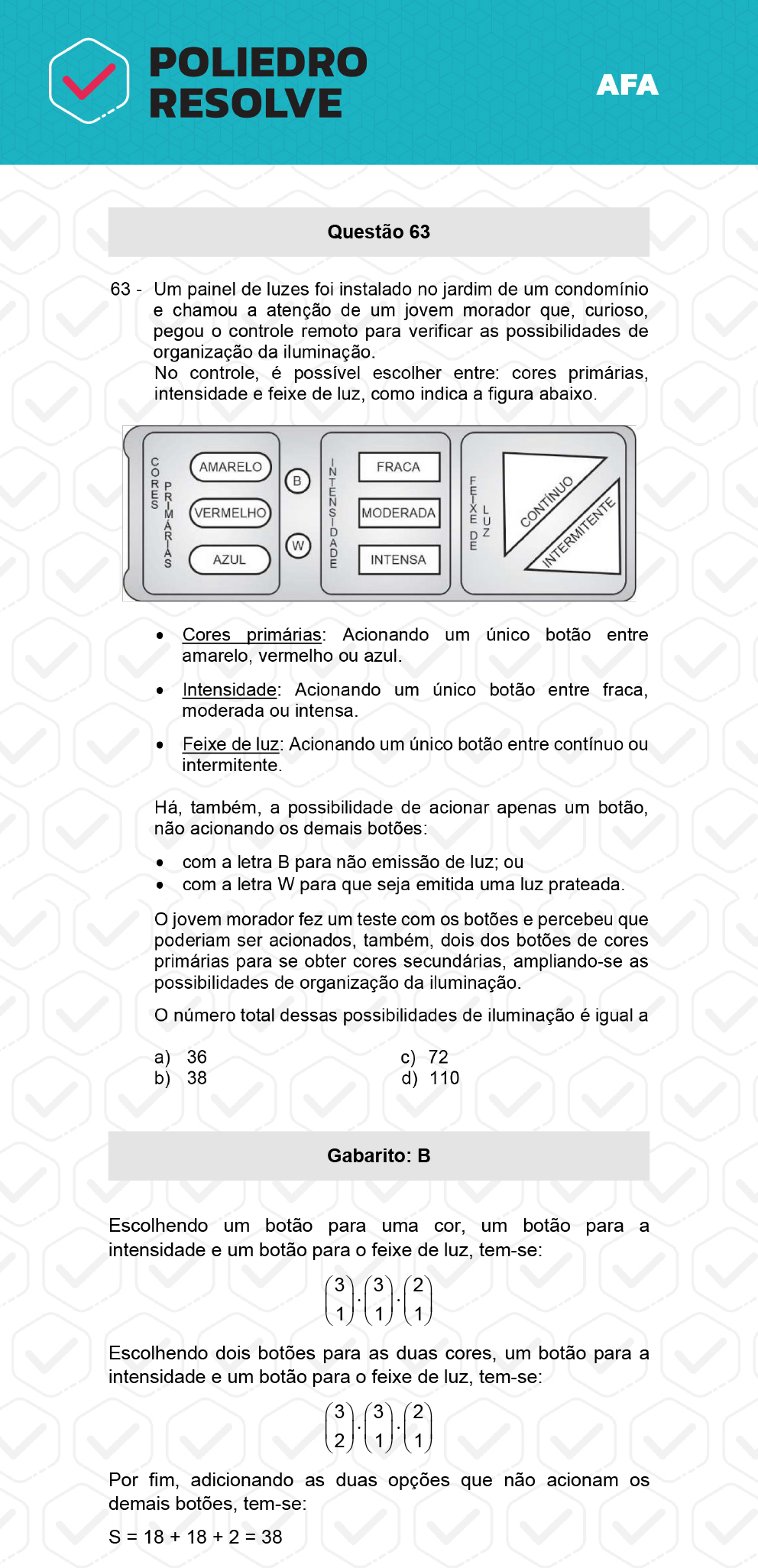 Questão 63 - Prova Modelo A - AFA 2023