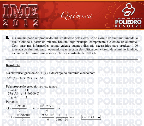 Dissertação 8 - Química - IME 2012