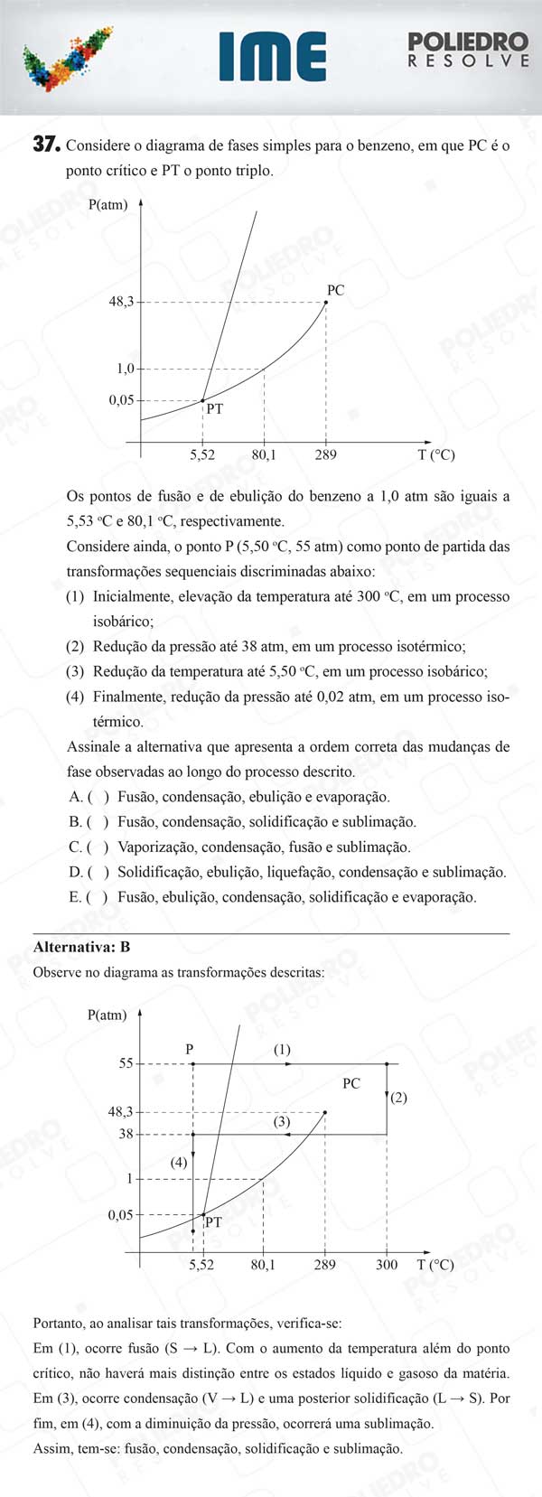 Questão 37 - 1ª Fase - IME 2018