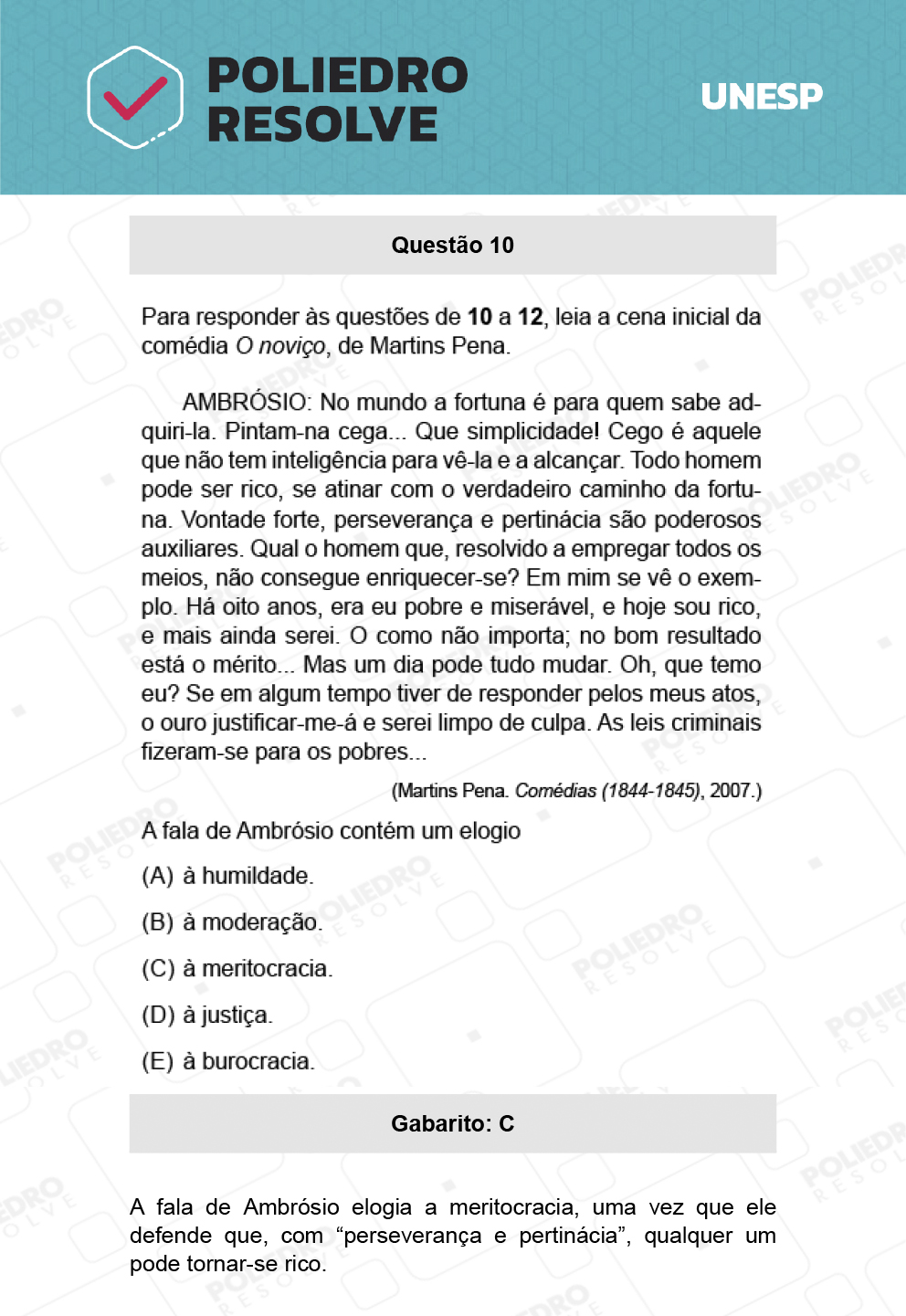 Questão 10 - 1ª Fase - Biológicas - UNESP 2022