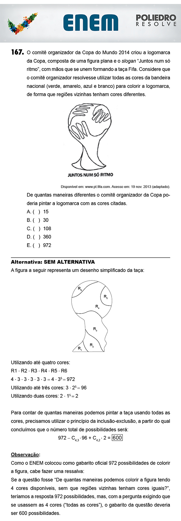 Questão 167 - 2º Dia (PROVA AMARELA) - ENEM 2017