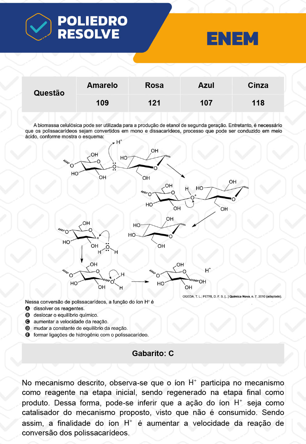 Questão 109 - 2º Dia - Prova Amarela - ENEM 2022