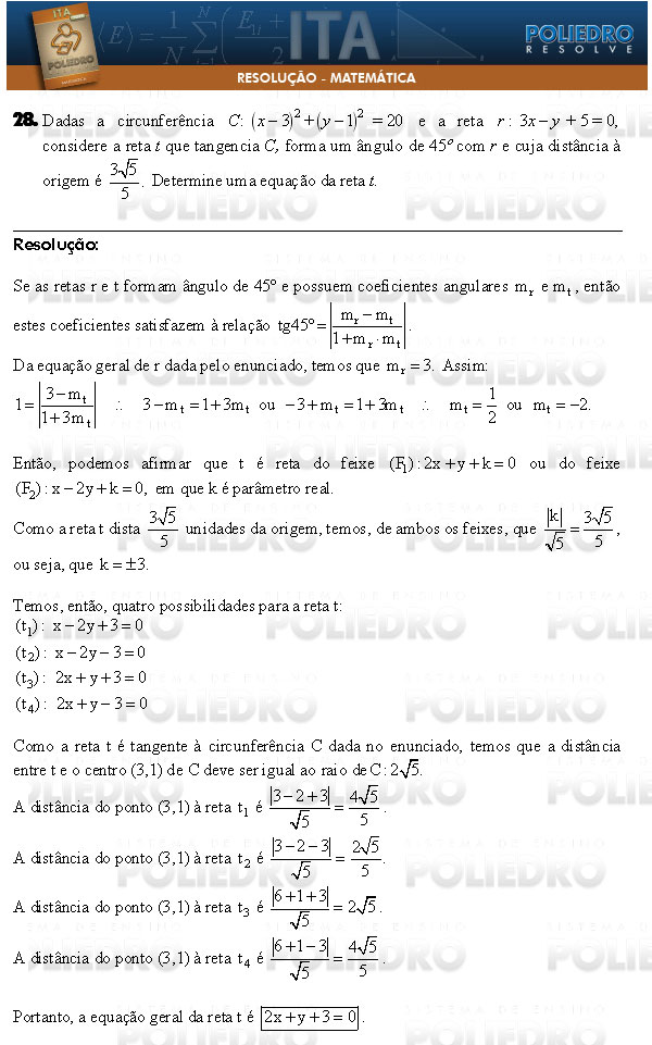 Dissertação 28 - Matemática - ITA 2009