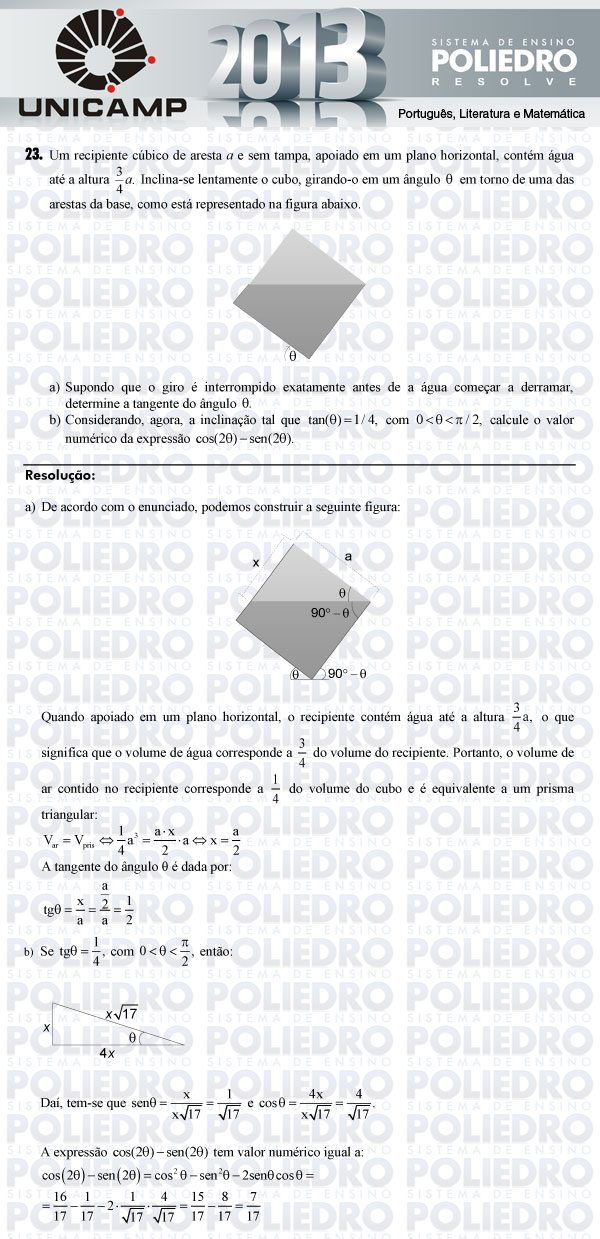 Dissertação 23 - 2ª Fase - UNICAMP 2013