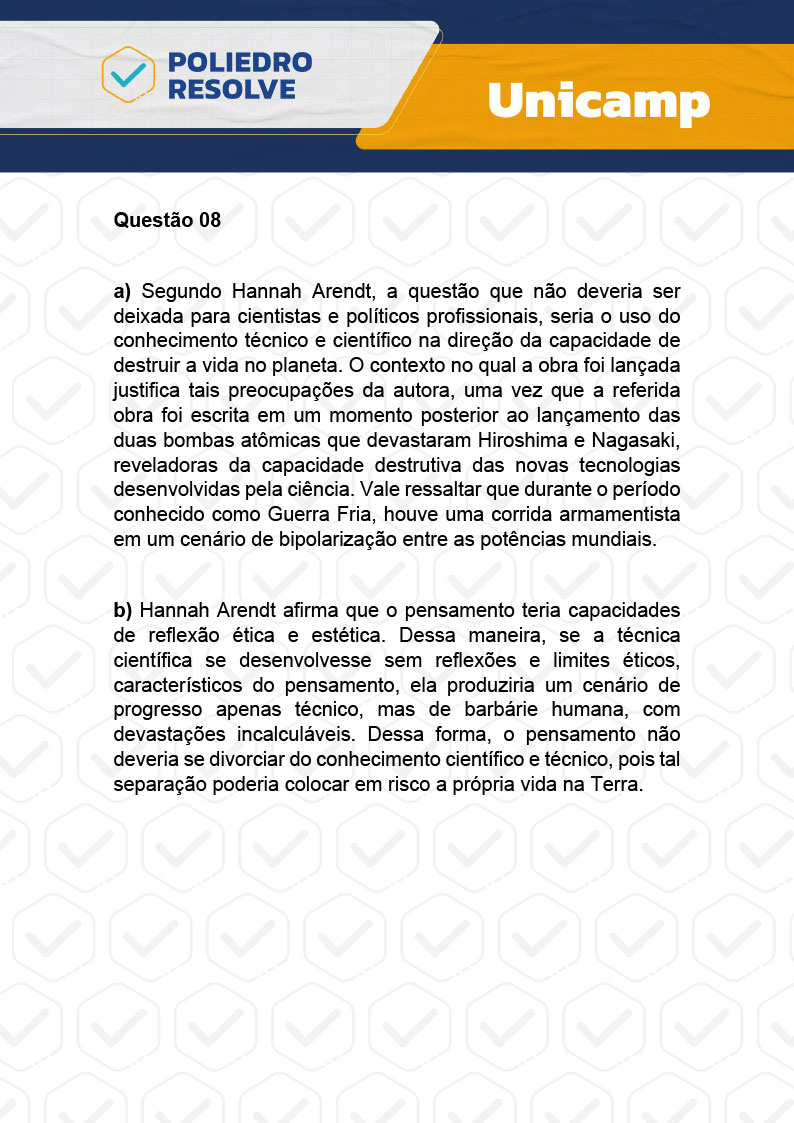 Dissertação 8 - 2ª Fase - 2º Dia - UNICAMP 2024