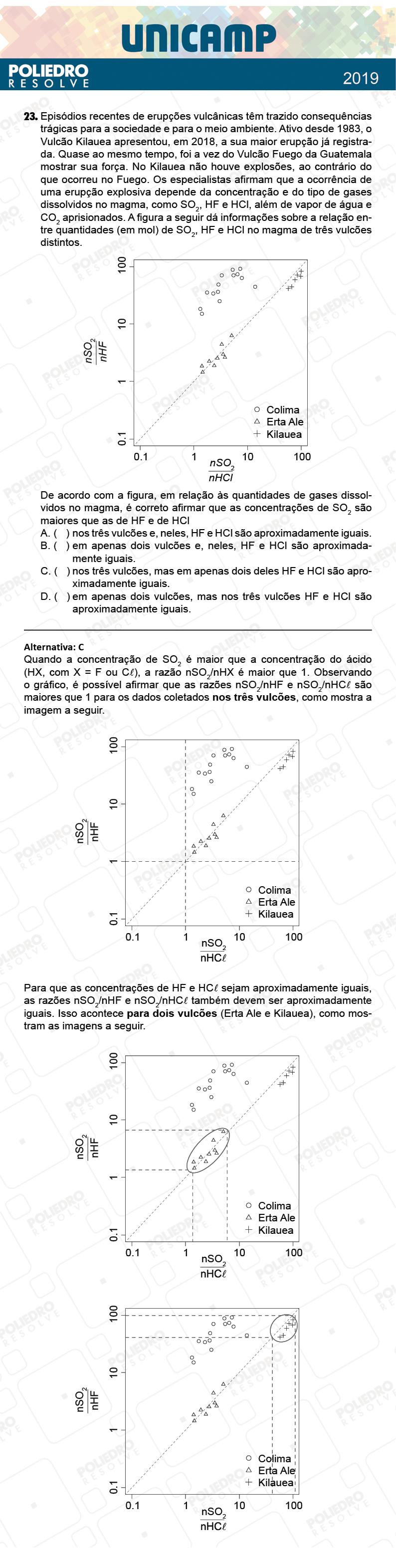 Questão 23 - 1ª Fase - PROVA Q e X - UNICAMP 2019