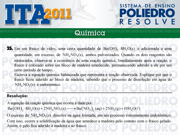 Dissertação 25 - Química - ITA 2011