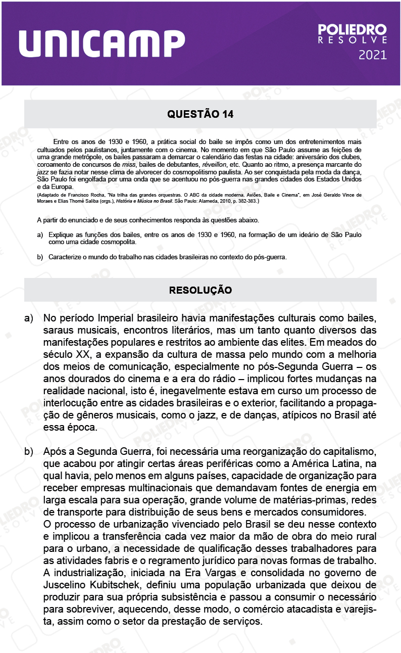 Dissertação 14 - 2ª Fase - 2º Dia - UNICAMP 2021