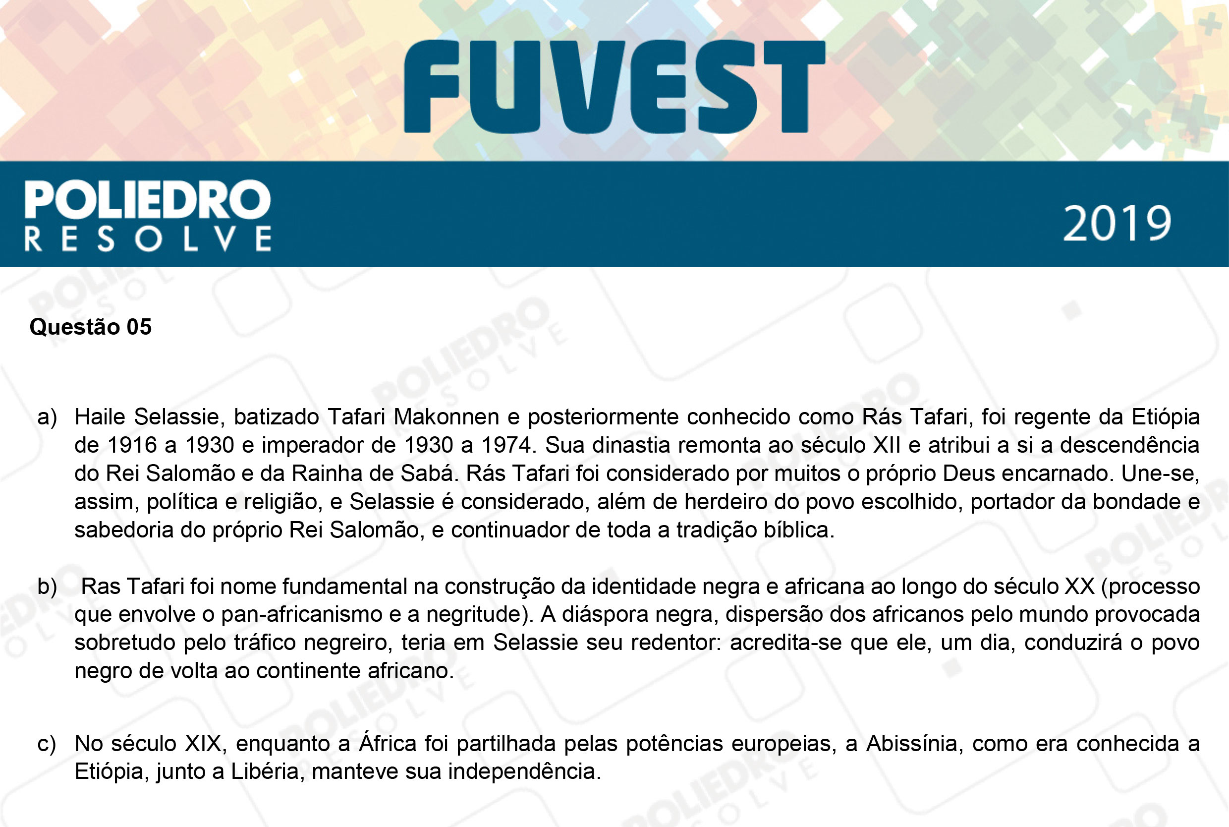 Dissertação 5 - 2ª Fase - 2º Dia - FUVEST 2019