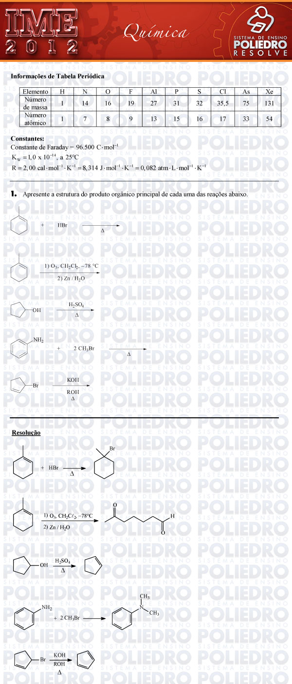 Dissertação 1 - Química - IME 2012