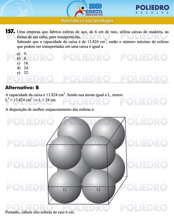 Questão 157 - Prova - ENEM 2009