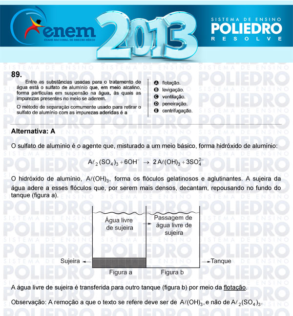 Questão 89 - Sábado (Prova Amarela) - ENEM 2013