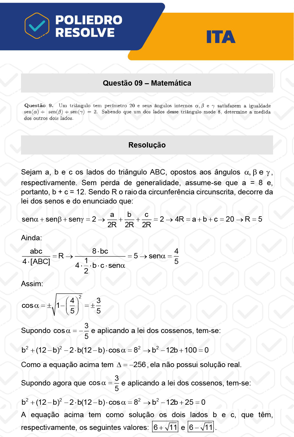 Dissertação 9 - 2ª Fase - 1º Dia - ITA 2023