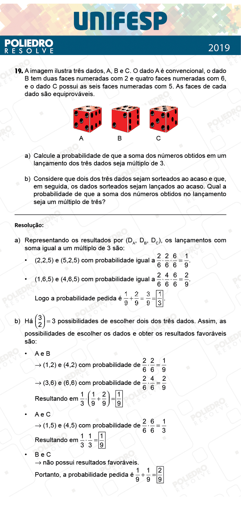 Dissertação 19 - Fase única - 2º Dia - UNIFESP 2019