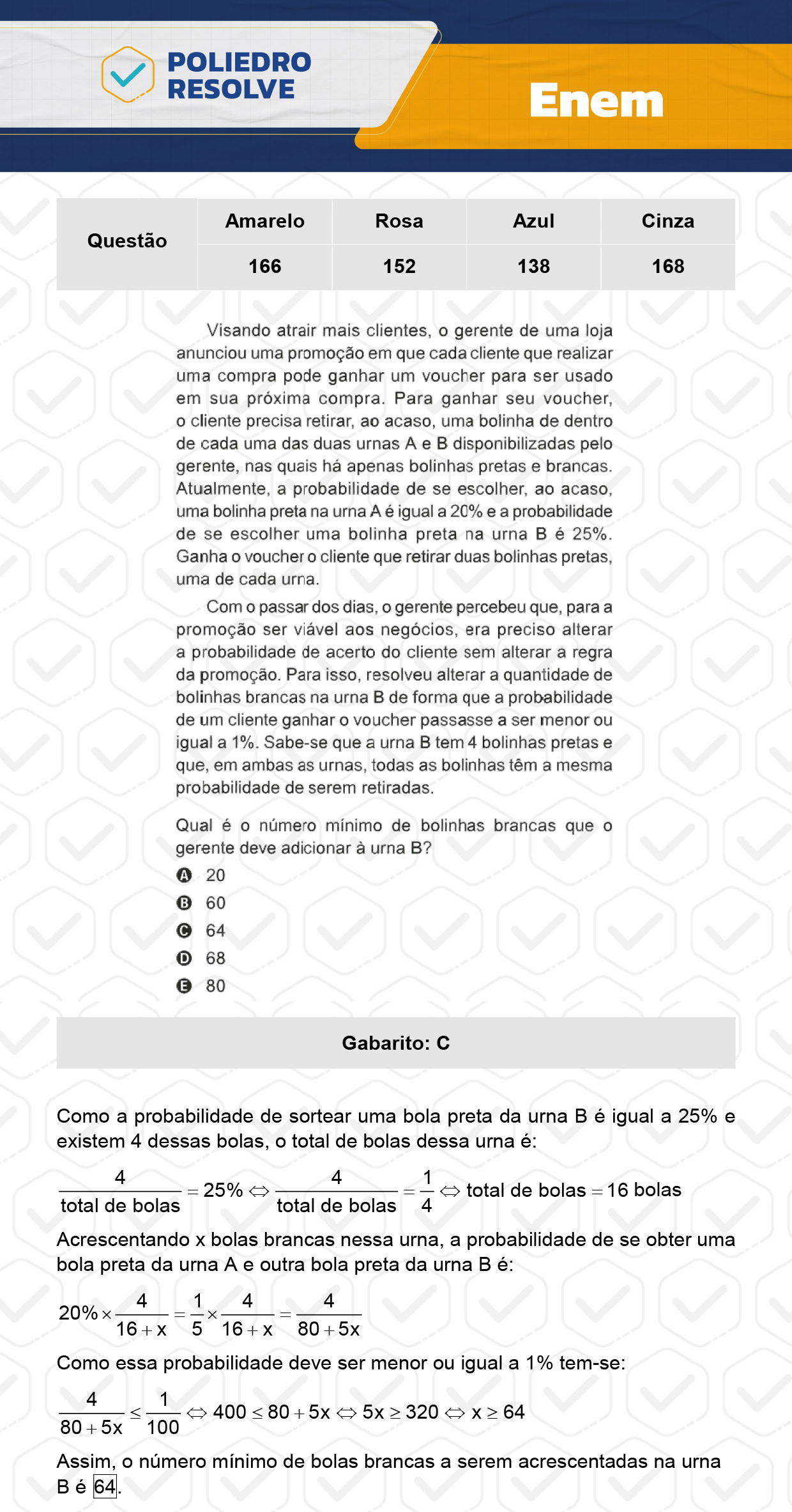 Questão 48 - Dia 2 - Prova Azul - Enem 2023