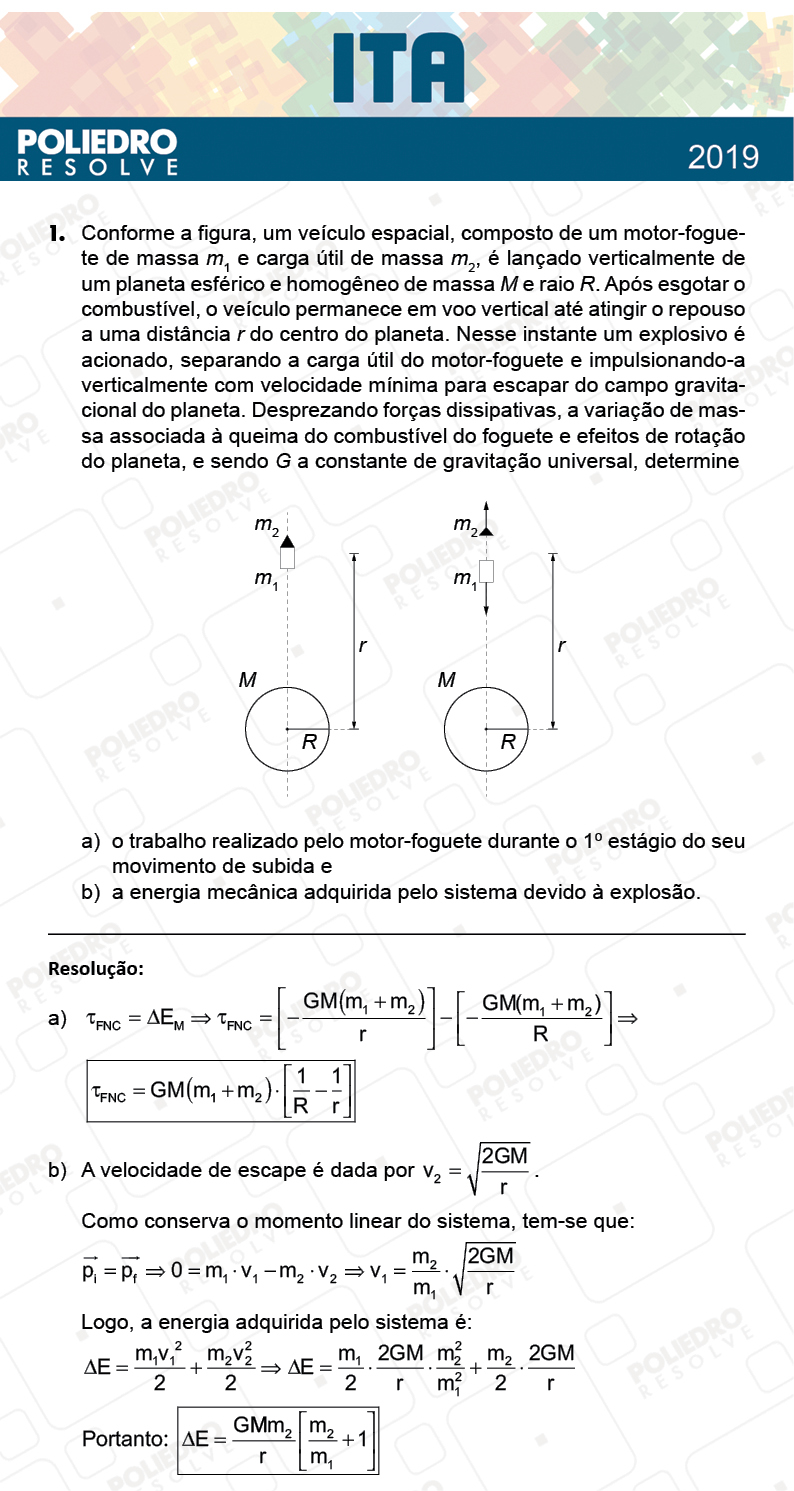 Dissertação 1 - 2ª Fase - 2º Dia - FIS / RED - ITA 2019