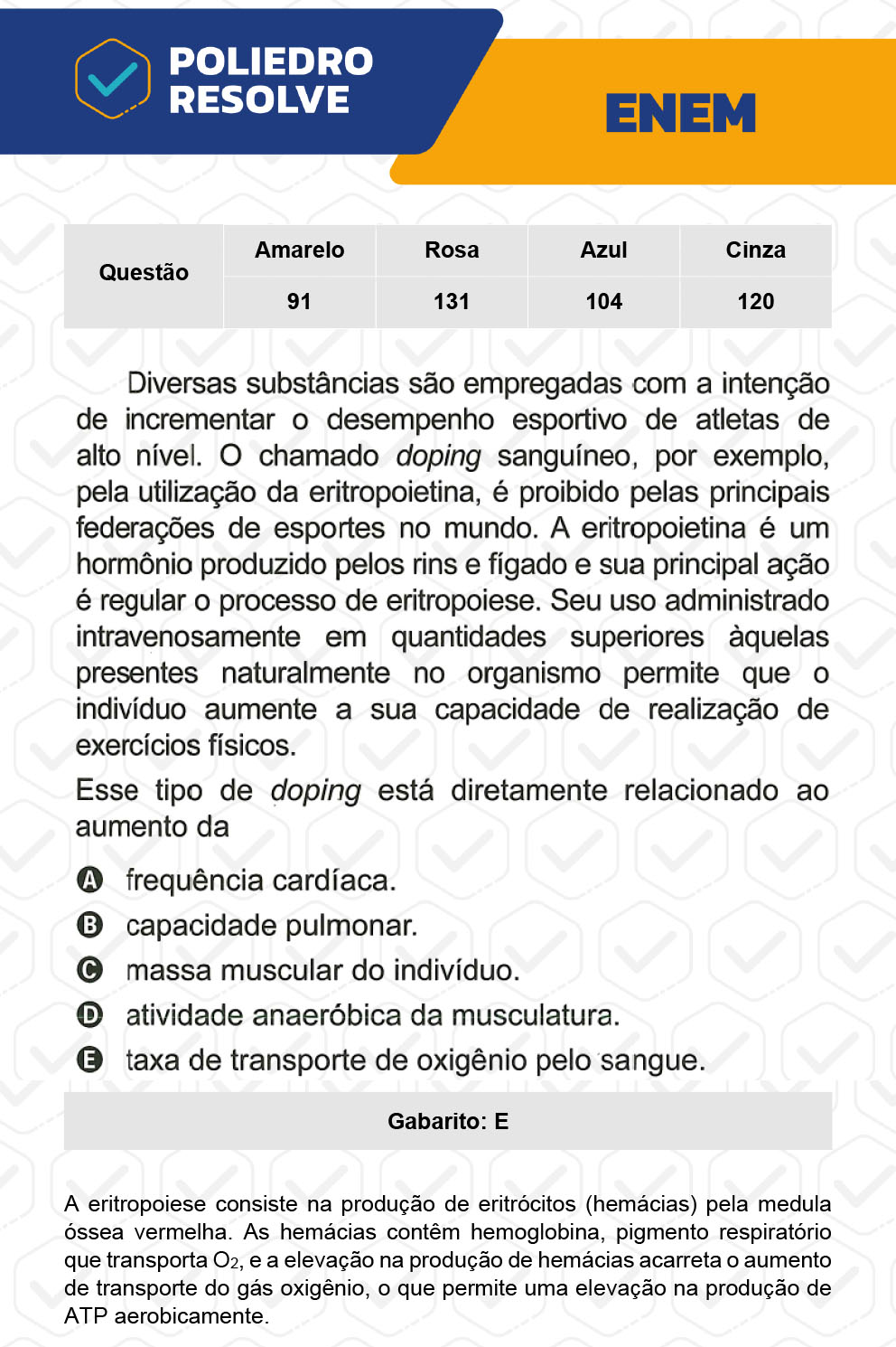 Questão 91 - 2º Dia - Prova Amarela - ENEM 2022