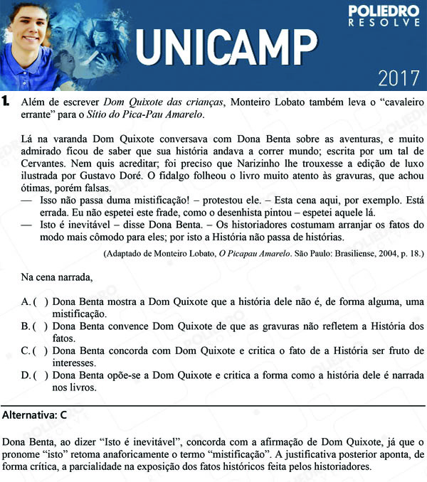 Questão 1 - 1ª Fase - UNICAMP 2017