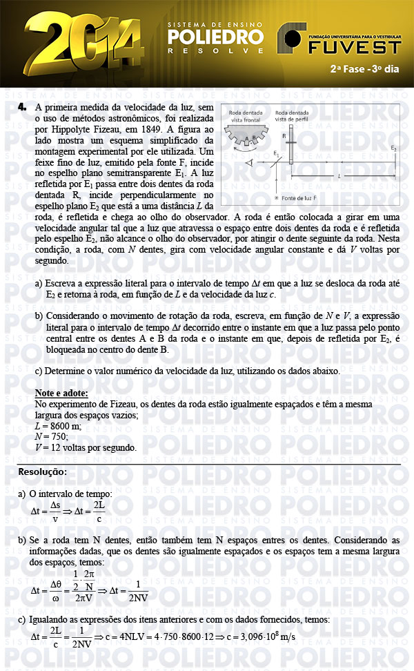 Dissertação 4 - 2ª Fase 3º Dia - FUVEST 2014