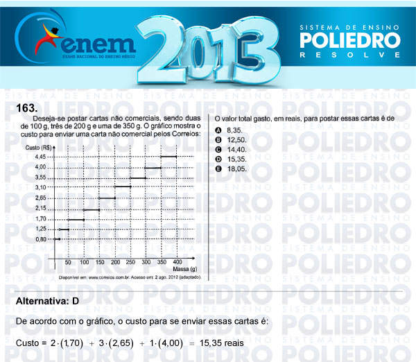 Questão 163 - Domingo (Prova Cinza) - ENEM 2013