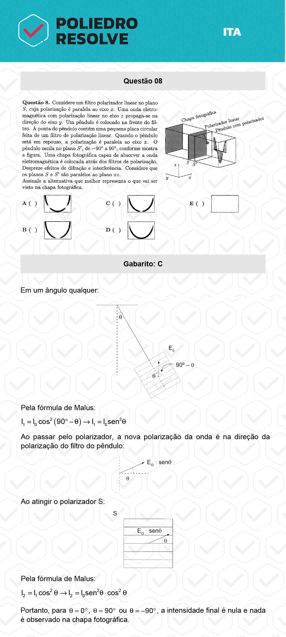 Questão 8 - 1ª Fase - ITA 2023