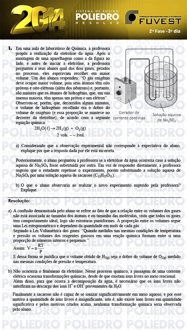 Dissertação 1 - 2ª Fase 3º Dia - FUVEST 2014