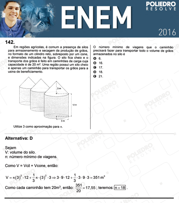 Questão 142 - 2º dia (PROVA CINZA) - ENEM 2016