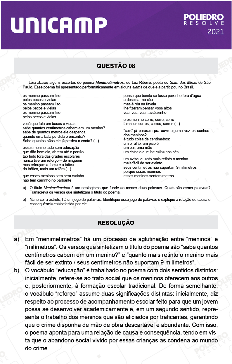 Dissertação 8 - 2ª Fase - 1º Dia - UNICAMP 2021