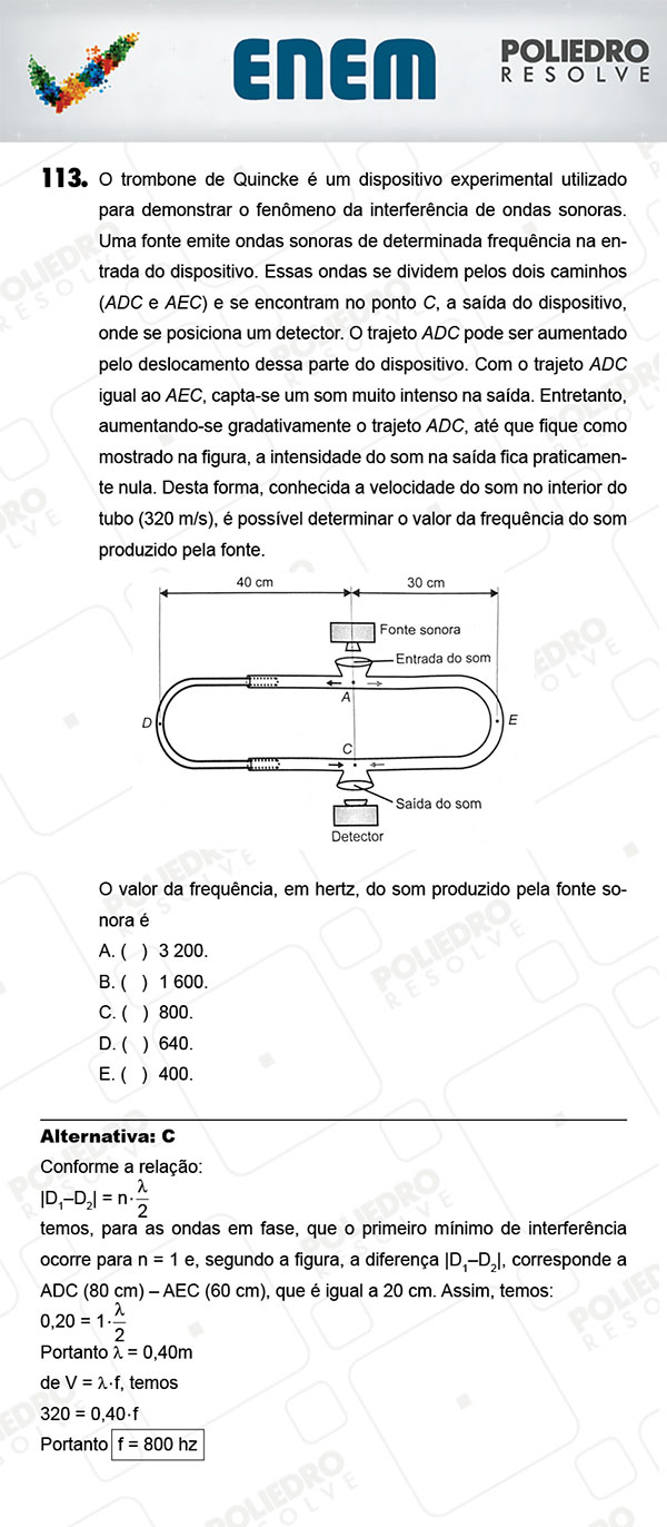 Questão 113 - 2º Dia (PROVA AMARELA) - ENEM 2017