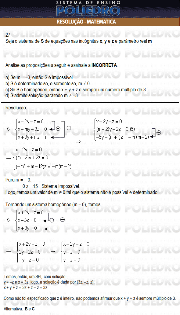 Questão 27 - Inglês e Matemática - AFA 2010