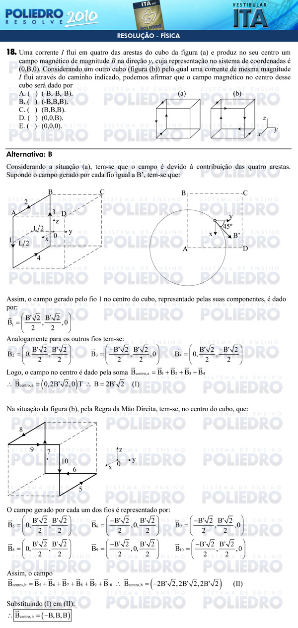 Questão 18 - Física - ITA 2010