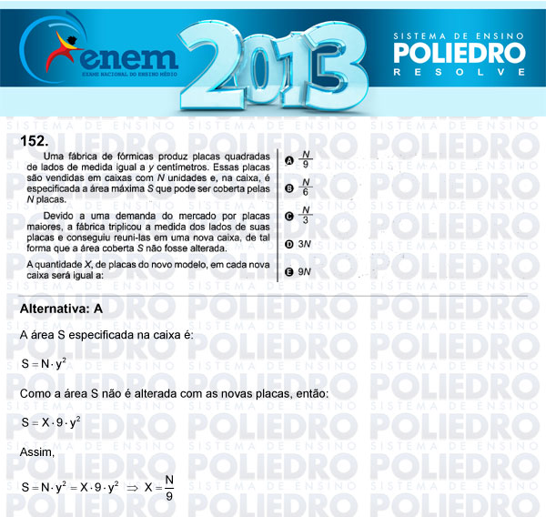 Questão 152 - Domingo (Prova Cinza) - ENEM 2013