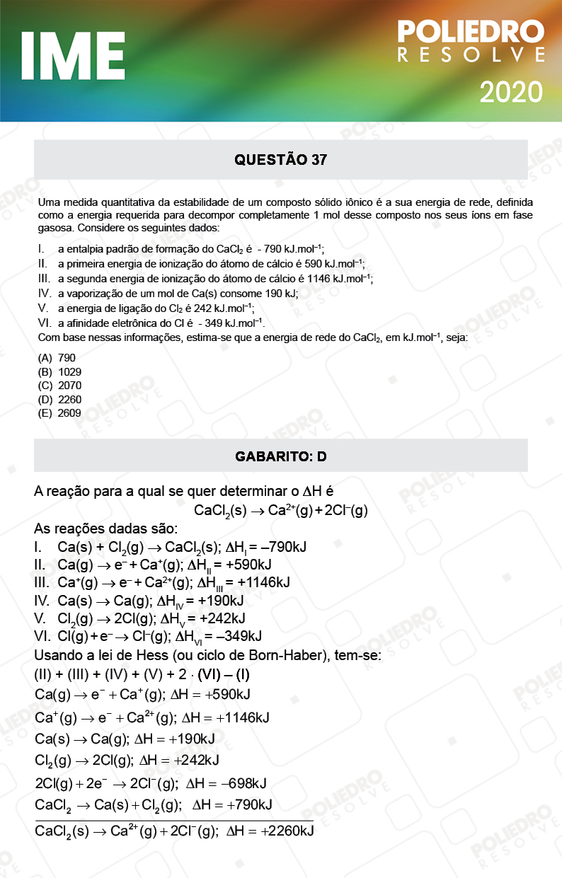 Questão 37 - 1ª Fase - IME 2020